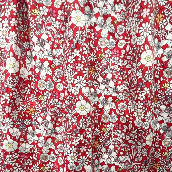 J. CREW Liberty Fabric Floral Oversized Peasant Sleeve Blouse, Size X-Small - Picture 10 of 12
